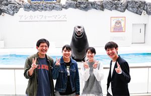 Commemorative Photo with a Smiling Sea Lion