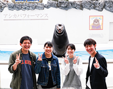 Commemorative Photo with a Smiling Sea Lion